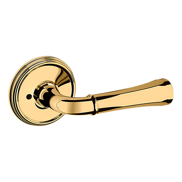 Baldwin Hardware Manija 5113 con Roseta 5078 — Latón sin laca — Privacidad