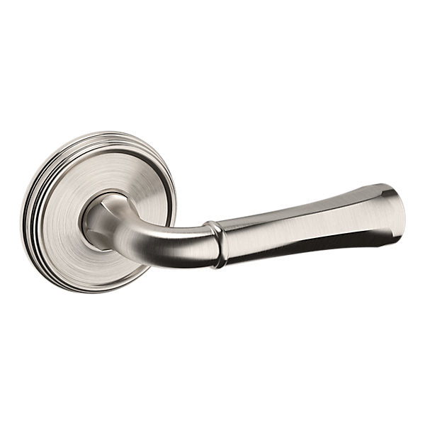 Baldwin Hardware Manija 5113 con Roseta 5078 — Níquel satinado Lifetime — Dummy completo