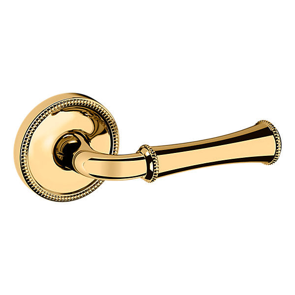 Baldwin Hardware Manija 5118 con Roseta 5076 — Latón sin laca — Paso