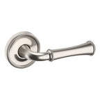 Baldwin Hardware Manija 5118 con Roseta 5076 — Níquel satinado Lifetime — Dummy completo