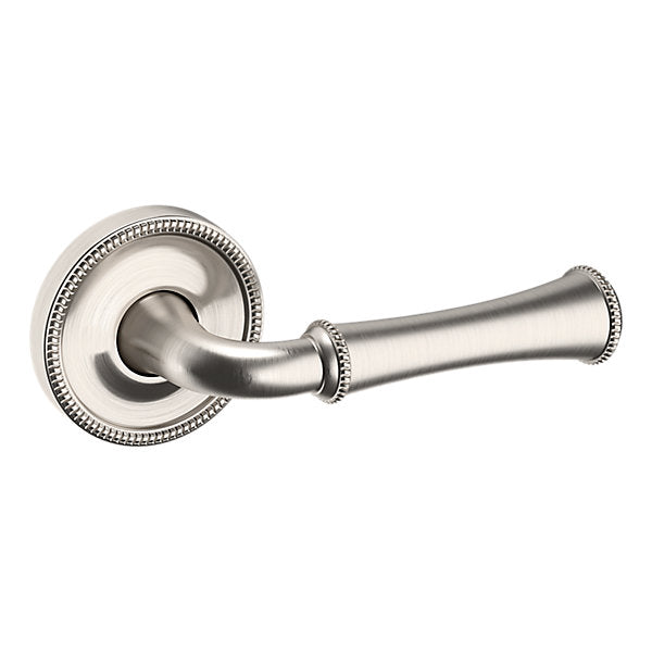 Baldwin Hardware Manija 5118 con Roseta 5076 — Níquel satinado Lifetime — Dummy completo