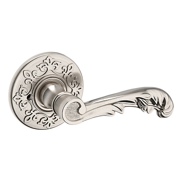 Baldwin Hardware Manija 5121 con Roseta R012 — Níquel satinado Lifetime — Privacidad