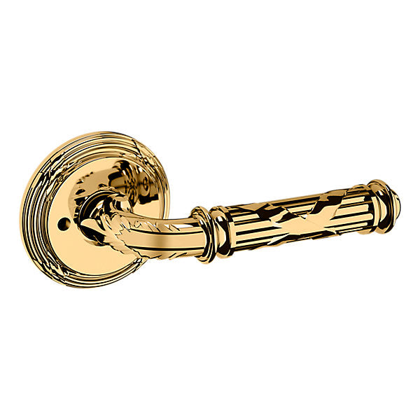 Baldwin Hardware Manija 5122 con Roseta 5022 — Latón sin laca — Privacidad