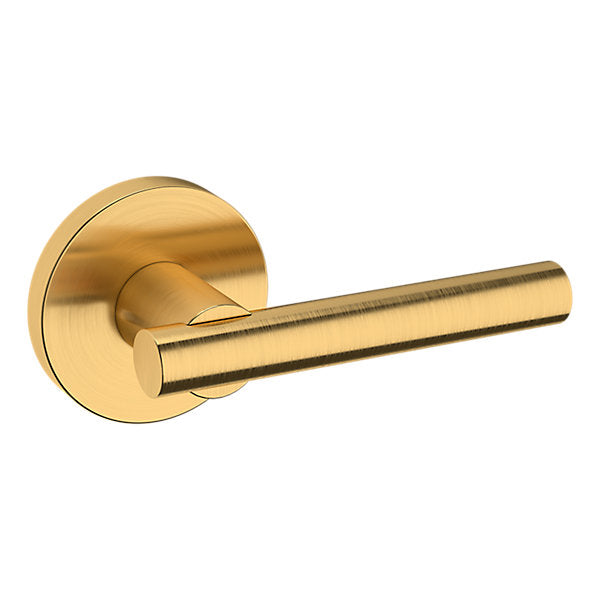 Baldwin Hardware Manija 5137 con Roseta 5046 — Latón satinado Lifetime — Dummy completo