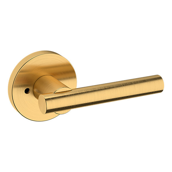 Baldwin Hardware Manija 5137 con Roseta 5046 — Latón satinado Lifetime — Privacidad