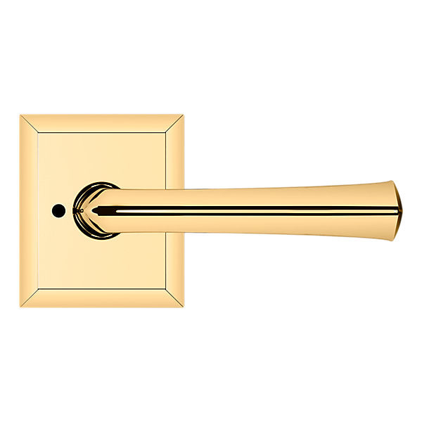 Baldwin Hardware Manija 5141 con Roseta R033 — Latón pulido Lifetime (PVD) — Privacidad