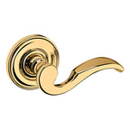 Baldwin Hardware Manija 5152 con Roseta 5017 — Latón pulido Lifetime (PVD) — Dummy completo