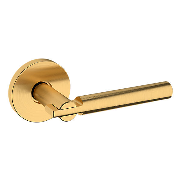 Baldwin Hardware Manija 5161 con Roseta 5046 — Latón satinado Lifetime — Dummy completo