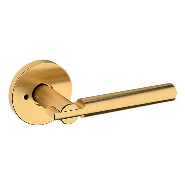 Baldwin Hardware Manija 5161 con Roseta 5046 — Latón satinado Lifetime — Privacidad