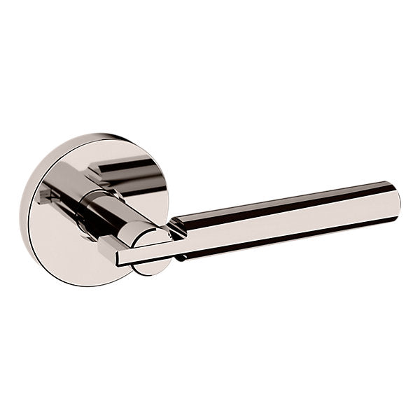 Baldwin Hardware Manija 5161 con Roseta 5046 — Níquel pulido Lifetime — Dummy completo