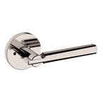 Baldwin Hardware Manija 5161 con Roseta 5046 — Níquel pulido Lifetime — Privacidad