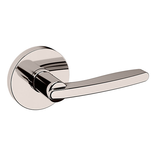 Baldwin Hardware Manija 5164 con Roseta 5046 — Níquel pulido Lifetime — Dummy completo