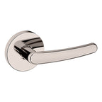 Baldwin Hardware Manija 5165 con Roseta 5046 — Níquel pulido Lifetime — Dummy completo