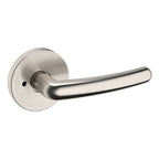 Baldwin Hardware Manija 5165 con Roseta 5046 — Níquel satinado Lifetime — Privacidad