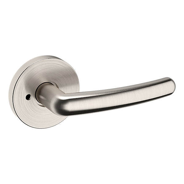 Baldwin Hardware Manija 5165 con Roseta 5046 — Níquel satinado Lifetime — Privacidad