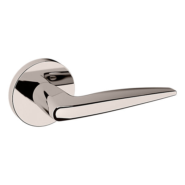 Baldwin Hardware Manija 5166 con Roseta 5046 — Níquel pulido Lifetime — Paso
