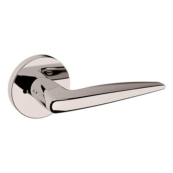 Baldwin Hardware Manija 5166 con Roseta 5046 — Níquel pulido Lifetime — Privacidad