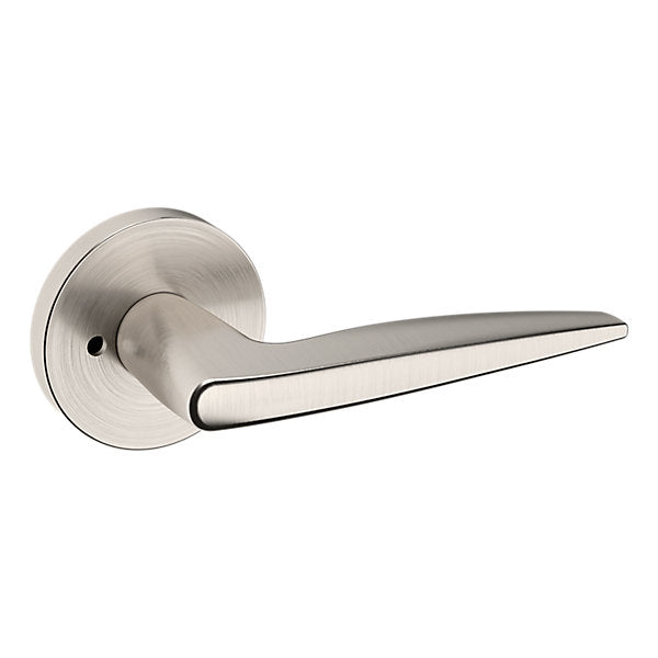 Baldwin Hardware Manija 5166 con Roseta 5046 — Níquel satinado Lifetime — Privacidad