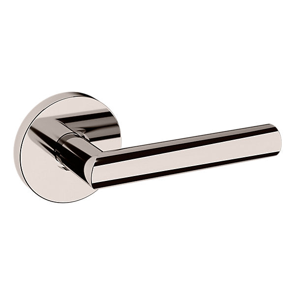 Baldwin Hardware Manija 5173 con Roseta 5046 — Níquel pulido Lifetime — Dummy completo