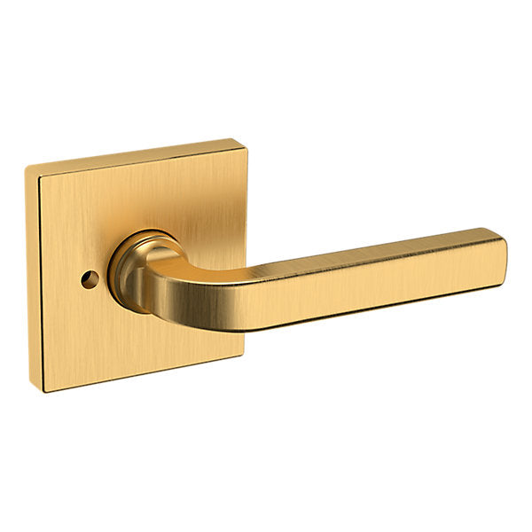 Baldwin Hardware Manija 5190 con Roseta R017 — Latón satinado Lifetime — Privacidad