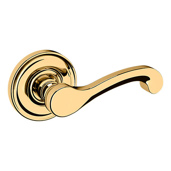 Baldwin Hardware Manija 5445V con Roseta 5048 — Latón sin laca — Dummy completo