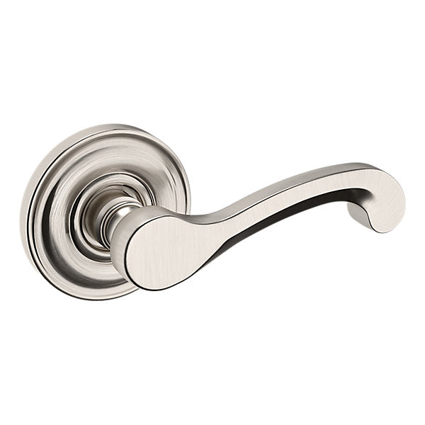Baldwin Hardware Manija 5445V con Roseta 5048 — Níquel satinado Lifetime — Paso