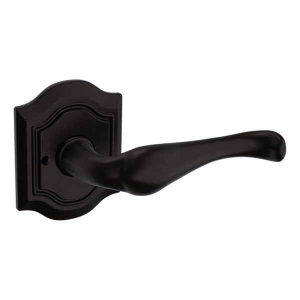 Baldwin Hardware Manija 5447V con Roseta R027 — Bronce aceitado — Privacidad