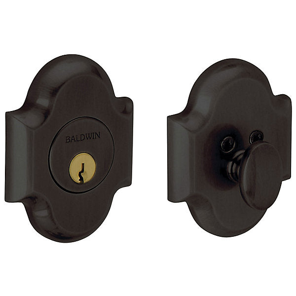 Baldwin Hardware Cerrojo 8252 Boldr Ajustable Deadbol T — Bronce aceitado