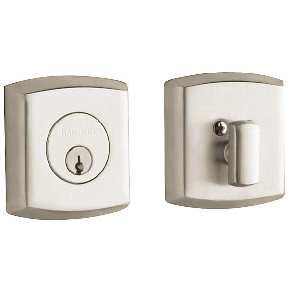 Baldwin Hardware Cerrojo 8285 Soho Ajustable — Níquel satinado Lifetime