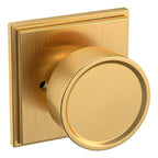 Baldwin Hardware Perilla K007 Hollywood Hills con Roseta R050 — Latón satinado Lifetime — Privacidad