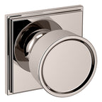 Baldwin Hardware Perilla K007 Hollywood Hills con Roseta R050 — Níquel pulido Lifetime — Privacidad