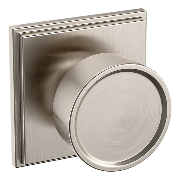 Baldwin Hardware Perilla K007 Hollywood Hills con Roseta R050 — Níquel satinado Lifetime — Paso