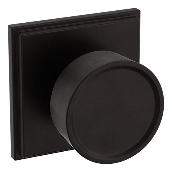 Baldwin Hardware Perilla K007 Hollywood Hills con Roseta R050 — Bronce aceitado — Dummy completo