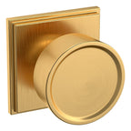 Baldwin Hardware Perilla K008 Hollywood Hills con Roseta R050 — Latón satinado Lifetime — Paso