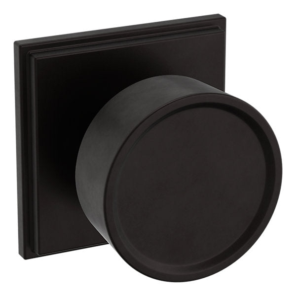 Baldwin Hardware Perilla K008 Hollywood Hills con Roseta R050 — Bronce aceitado — Dummy completo