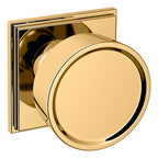 Baldwin Hardware Perilla K009 Hollywood Hills con Roseta R050 — Latón sin laca — Privacidad