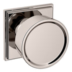 Baldwin Hardware Perilla K009 Hollywood Hills con Roseta R050 — Níquel pulido Lifetime — Paso