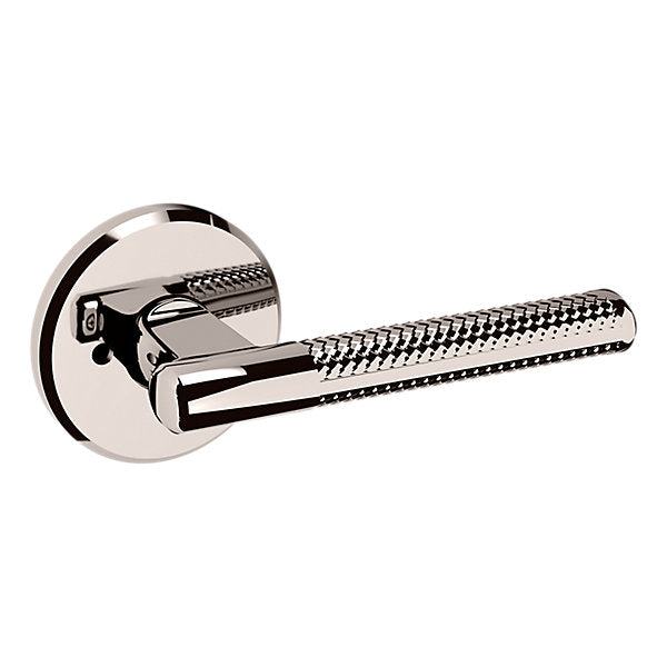 Baldwin Hardware Manija L015 con Roseta R016 — Níquel pulido Lifetime — Privacidad