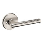 Baldwin Hardware Manija L015 con Roseta R016 — Níquel satinado Lifetime — Privacidad