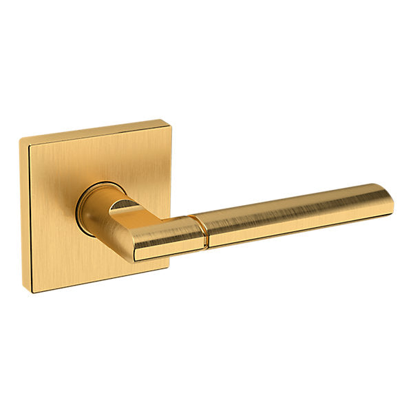 Baldwin Hardware Manija L021 con Roseta R017 — Latón satinado Lifetime — Dummy completo