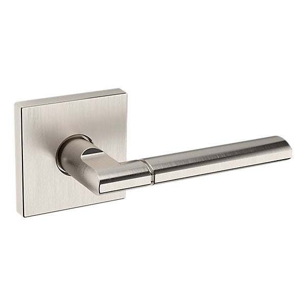 Baldwin Hardware Manija L021 con Roseta R017 — Níquel satinado Lifetime — Dummy completo