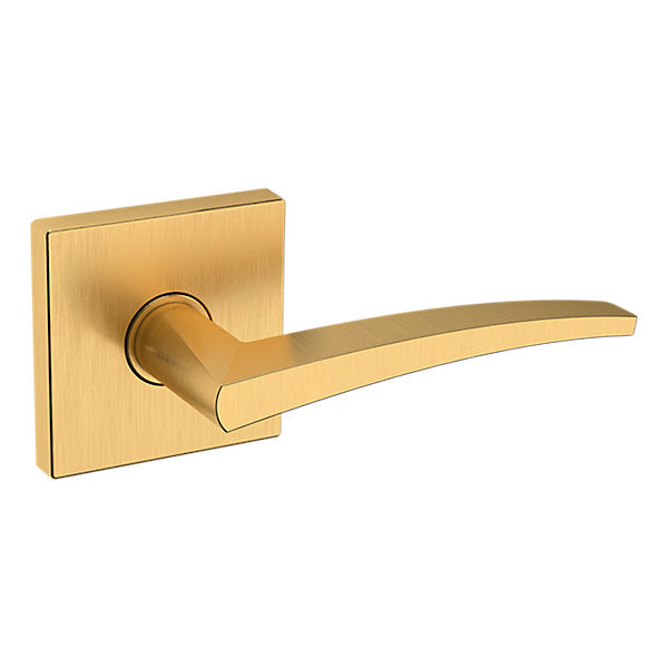 Baldwin Hardware Manija L022 con Roseta R017 — Latón satinado Lifetime — Paso