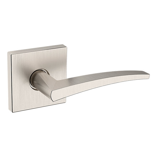 Baldwin Hardware Manija L022 con Roseta R017 — Níquel satinado Lifetime — Paso