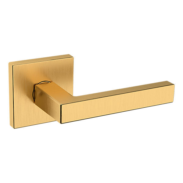 Baldwin Hardware Manija L023 con Roseta R017 — Latón satinado Lifetime — Paso