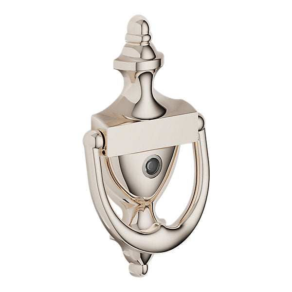 Baldwin Hardware Aldaba con Mirilla 0103 — Níquel pulido Lifetime