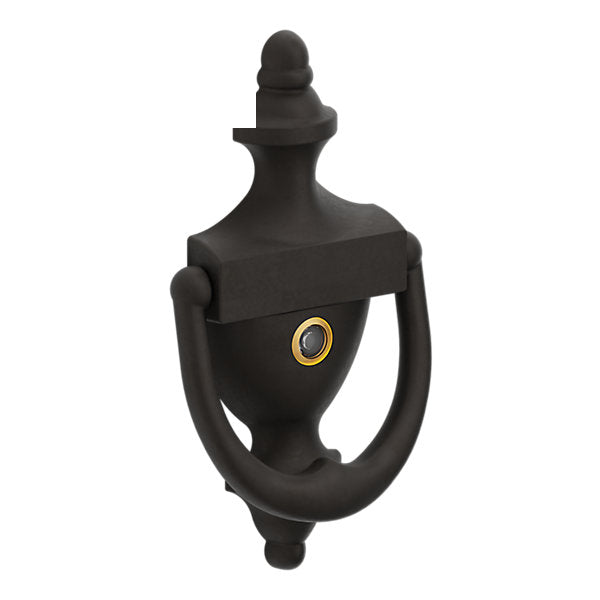 Baldwin Hardware Aldaba con Mirilla 0103 — Bronce aceitado