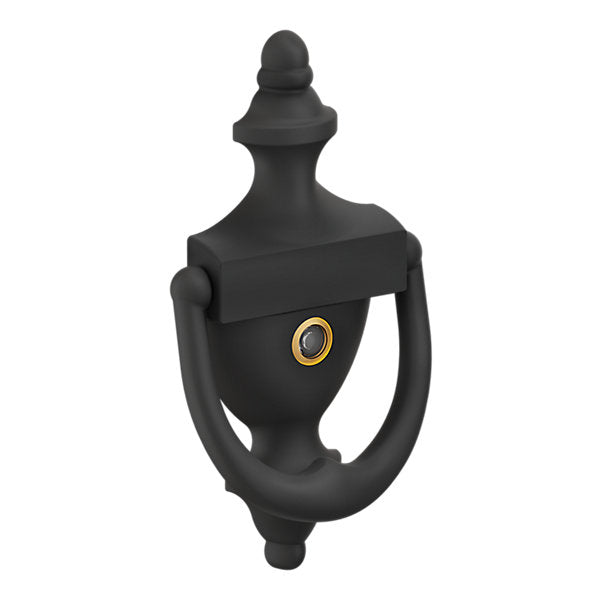 Baldwin Hardware Aldaba con Mirilla 0103 — Negro satinado