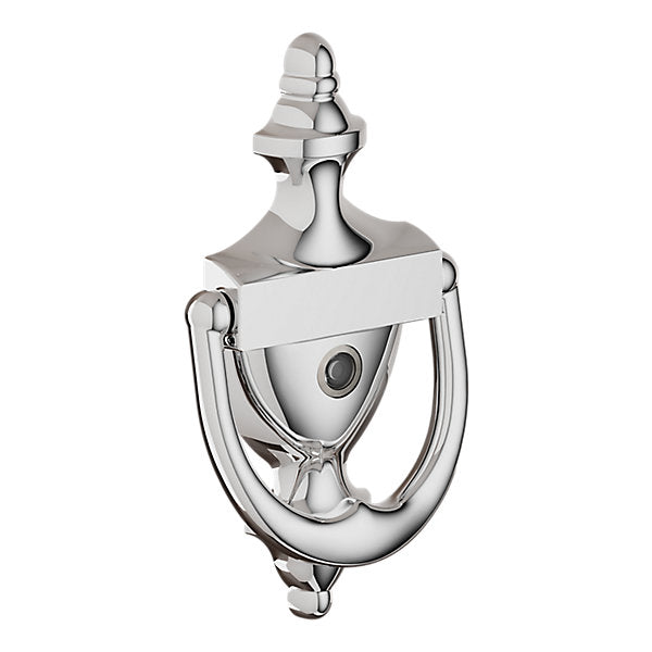 Baldwin Hardware Aldaba con Mirilla 0103 — Cromo pulido