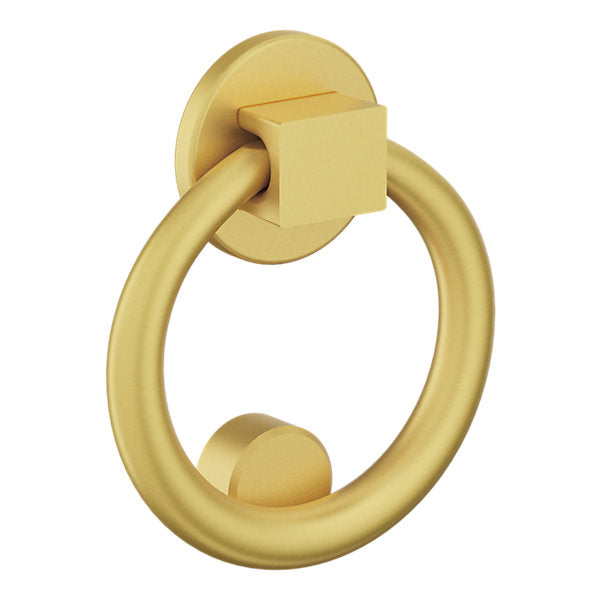 Baldwin Hardware Ring Aldaba de Puerta 0195 — Latón satinado Lifetime