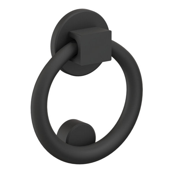 Baldwin Hardware Ring Aldaba de Puerta 0195 — Negro satinado